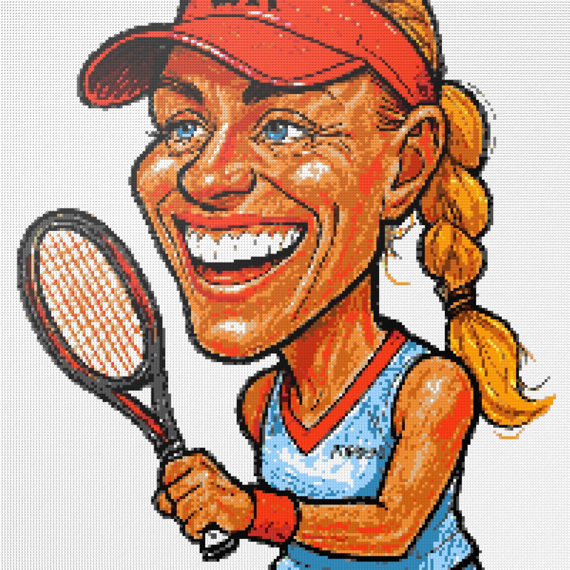 200*200studs, 160*160cm, 63*63inch