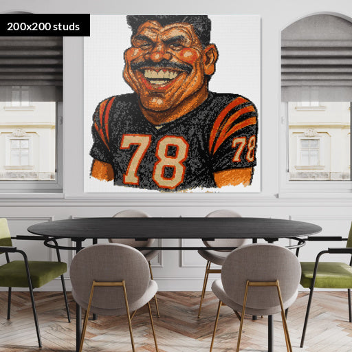 200*200studs, 160*160cm, 63*63inch