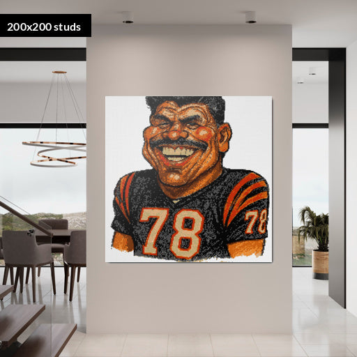 200*200studs, 160*160cm, 63*63inch