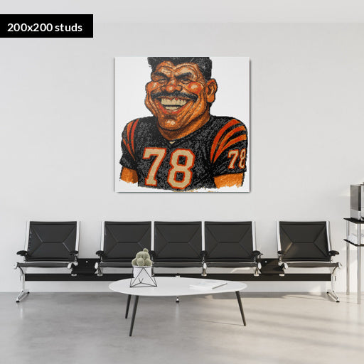 200*200studs, 160*160cm, 63*63inch