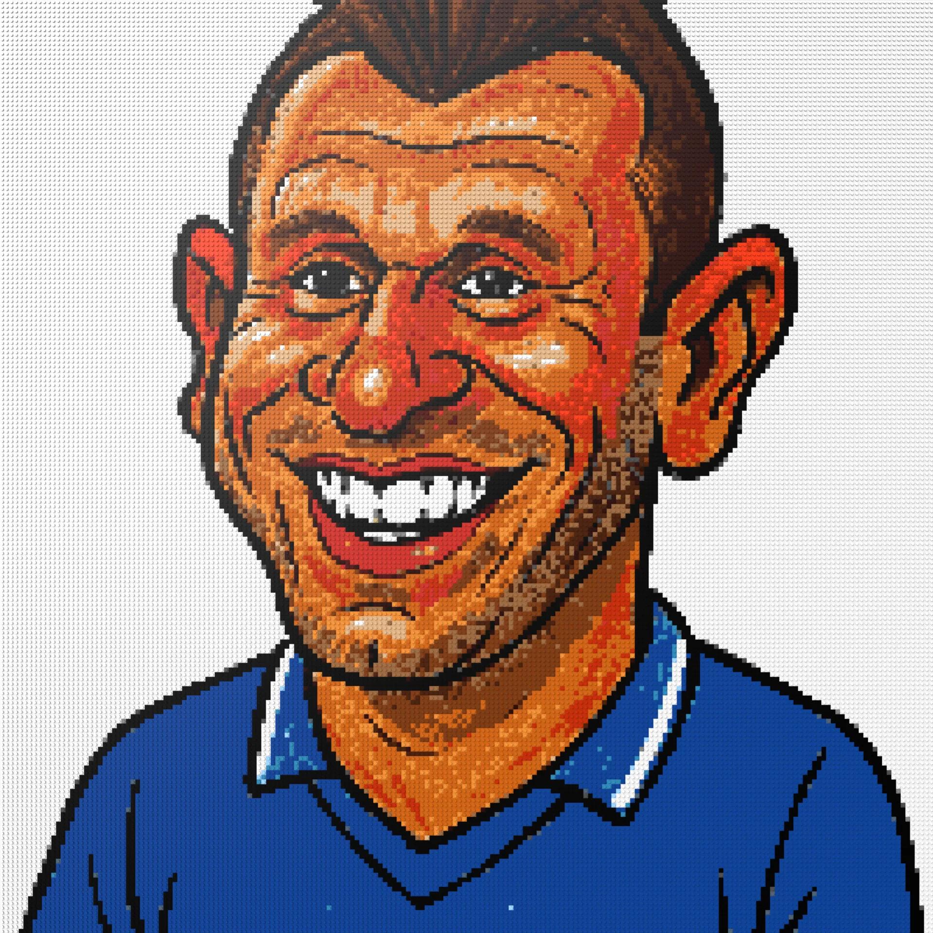 200*200studs, 160*160cm, 63*63inch