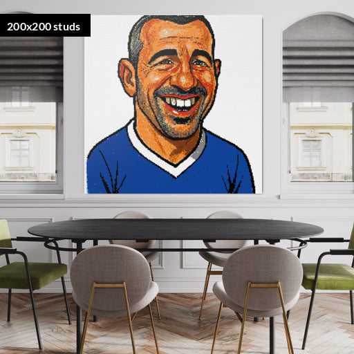 200*200studs, 160*160cm, 63*63inch