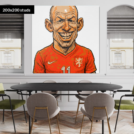 200*200studs, 160*160cm, 63*63inch