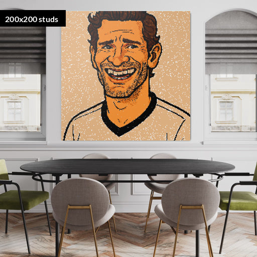 200*200studs, 160*160cm, 63*63inch