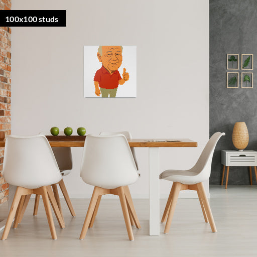 100*100studs, 80*80cm, 31,5*31,5inch