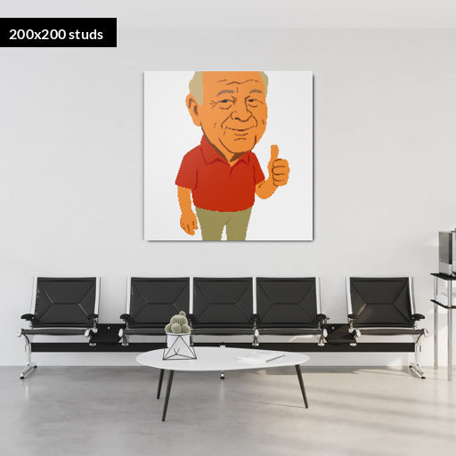200*200studs, 160*160cm, 63*63inch