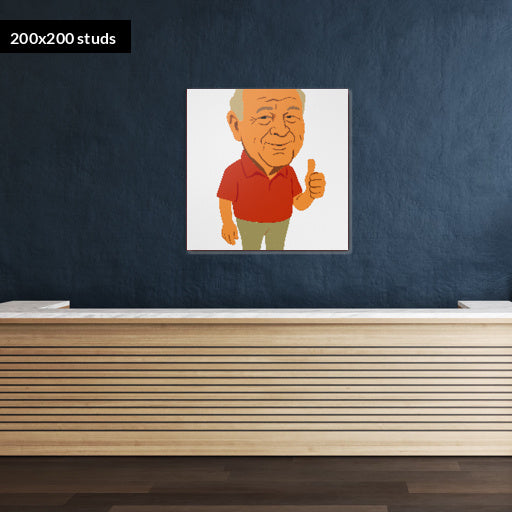 200*200studs, 160*160cm, 63*63inch