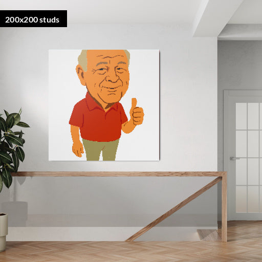 200*200studs, 160*160cm, 63*63inch