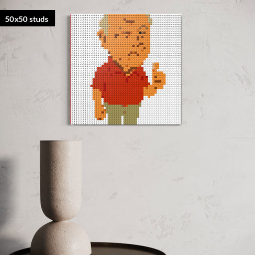 50*50studs, 40*40cm, 15,75*15,75inch