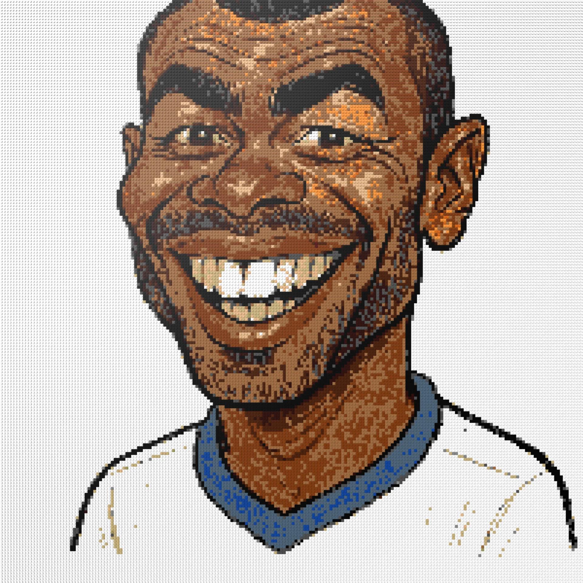 200*200studs, 160*160cm, 63*63inch