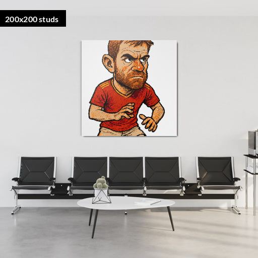 200*200studs, 160*160cm, 63*63inch