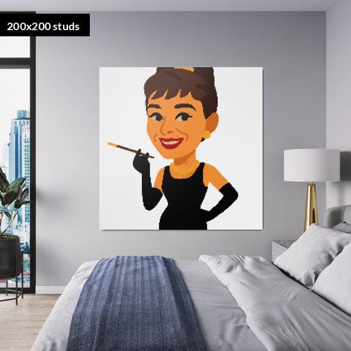 200*200studs, 160*160cm, 63*63inch