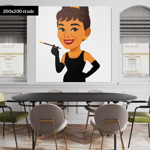 200*200studs, 160*160cm, 63*63inch