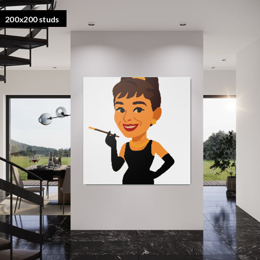 200*200studs, 160*160cm, 63*63inch