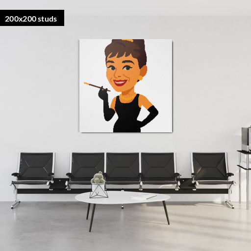 200*200studs, 160*160cm, 63*63inch