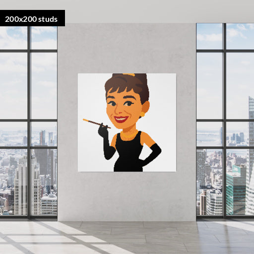 200*200studs, 160*160cm, 63*63inch