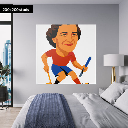 200*200studs, 160*160cm, 63*63inch