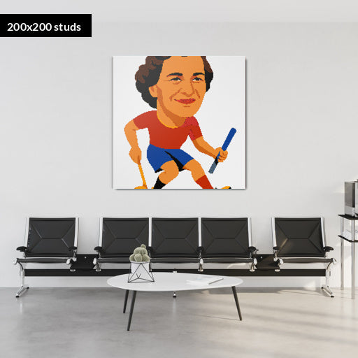 200*200studs, 160*160cm, 63*63inch