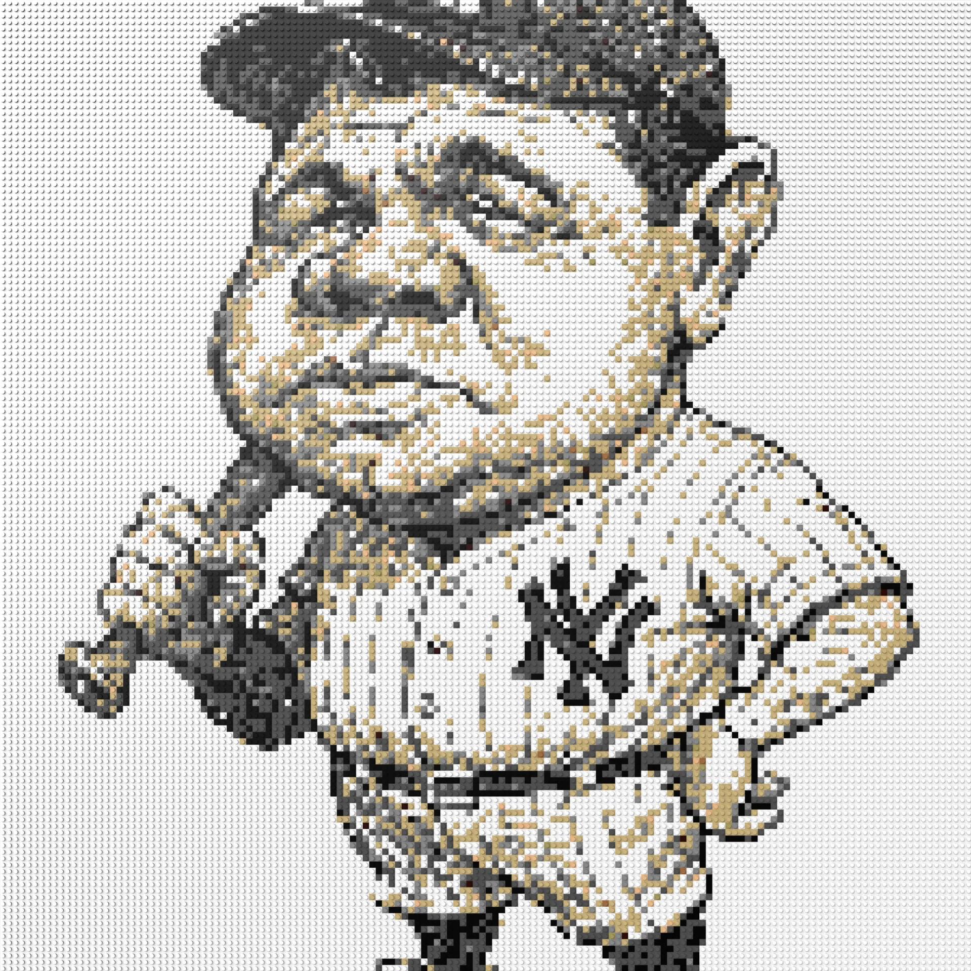 150*150studs, 120*120cm, 47,25*47,25inch