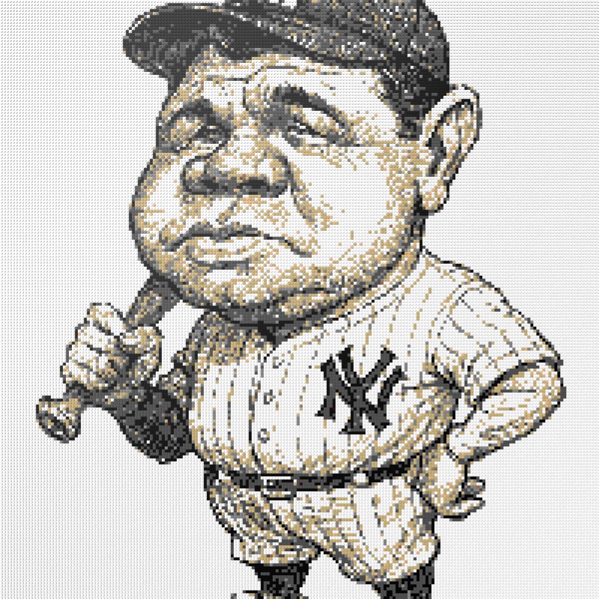 200*200studs, 160*160cm, 63*63inch