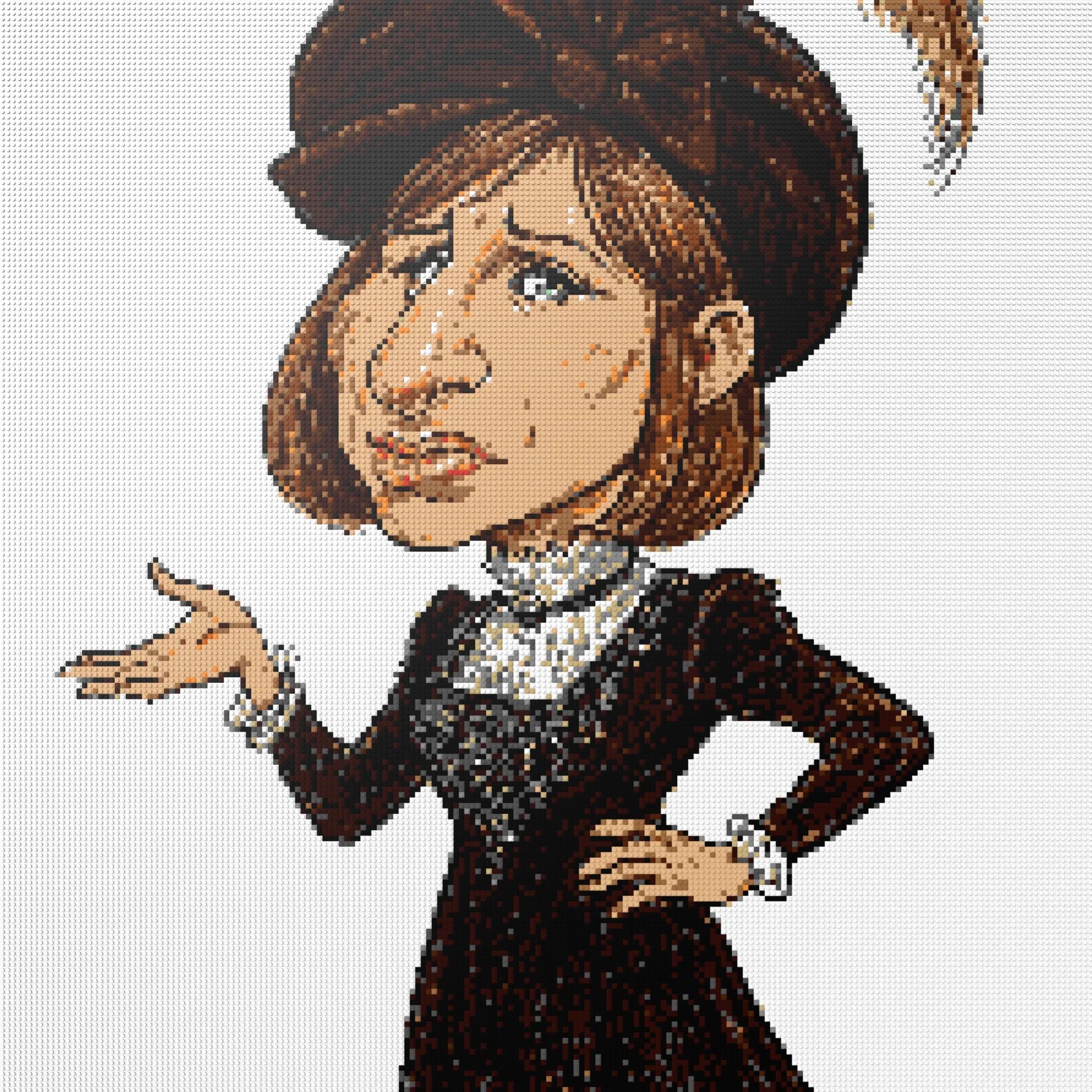 200*200studs, 160*160cm, 63*63inch