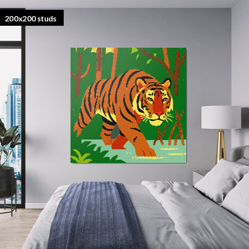 200*200studs, 160*160cm, 63*63inch