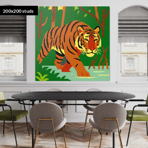 200*200studs, 160*160cm, 63*63inch