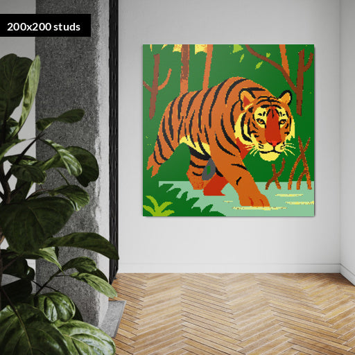 200*200studs, 160*160cm, 63*63inch