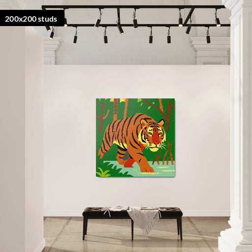 200*200studs, 160*160cm, 63*63inch