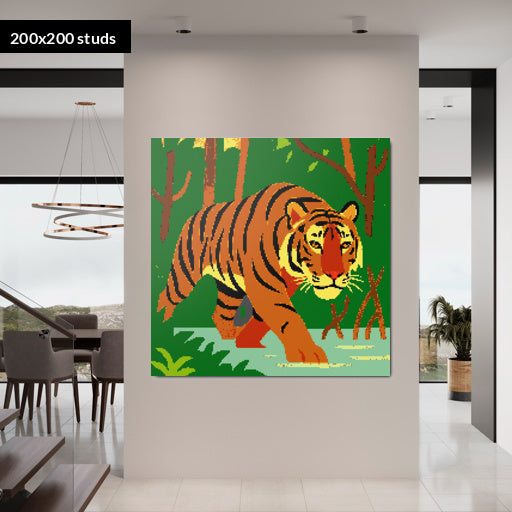 200*200studs, 160*160cm, 63*63inch
