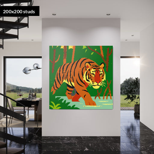 200*200studs, 160*160cm, 63*63inch