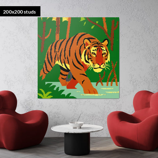 200*200studs, 160*160cm, 63*63inch