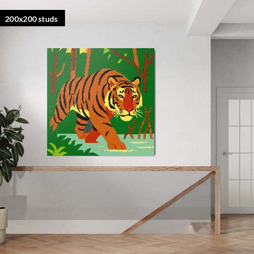 200*200studs, 160*160cm, 63*63inch