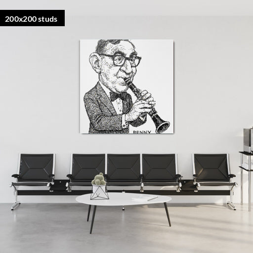 200*200studs, 160*160cm, 63*63inch