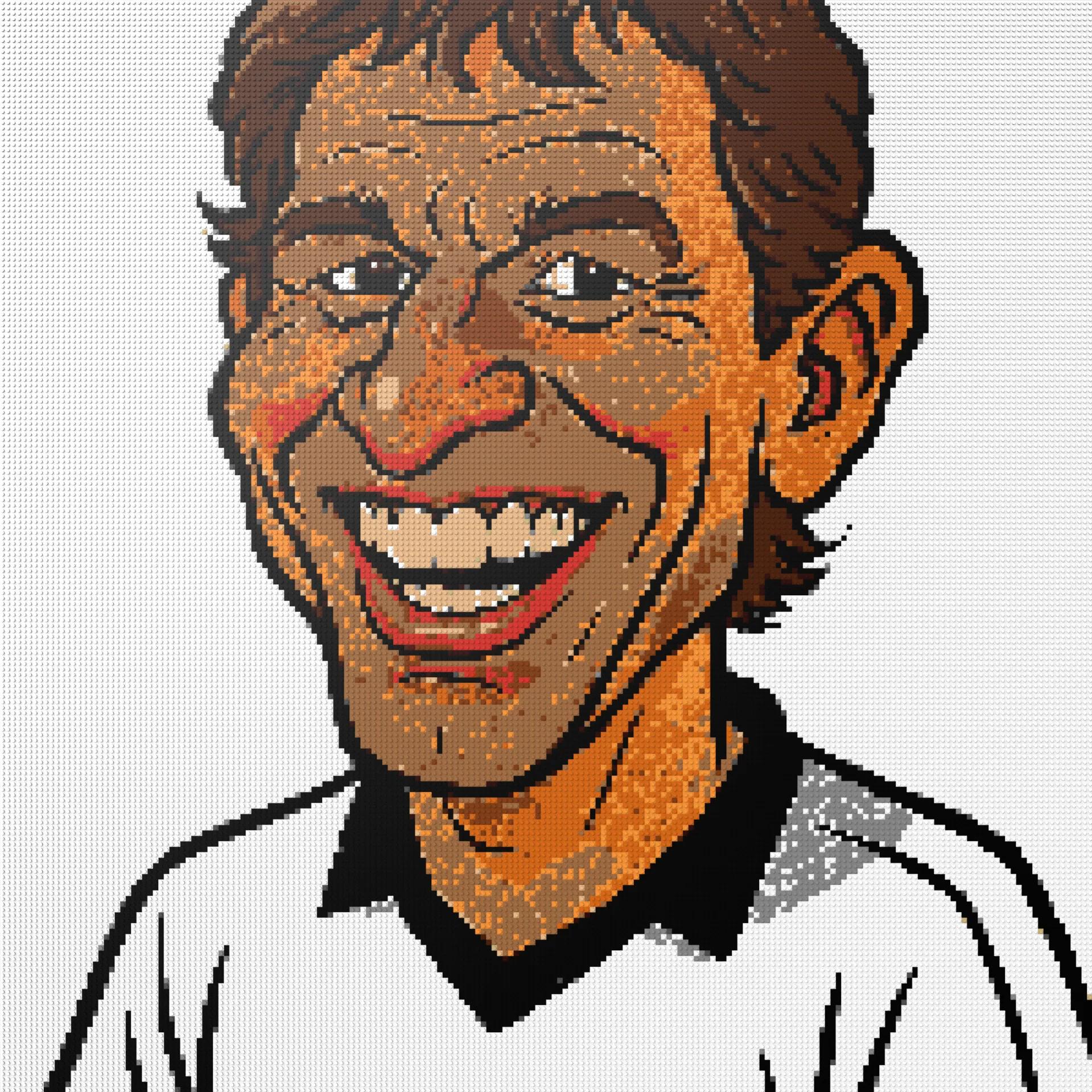 200*200studs, 160*160cm, 63*63inch