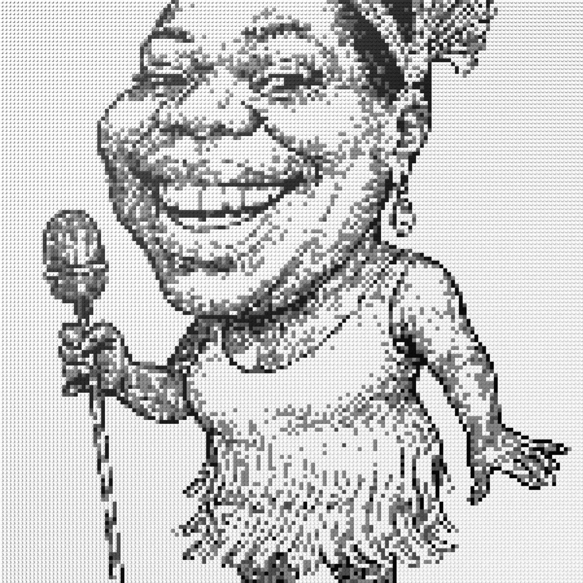 150*150studs, 120*120cm, 47,25*47,25inch