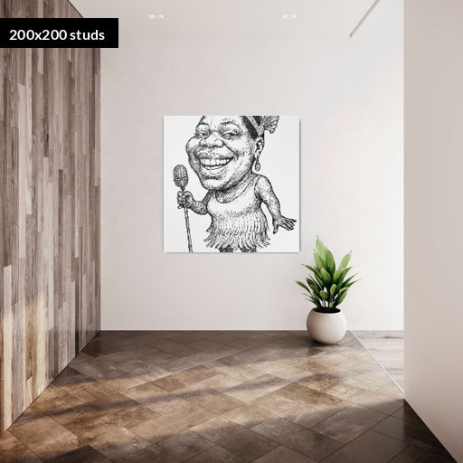 200*200studs, 160*160cm, 63*63inch