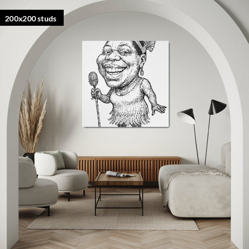 200*200studs, 160*160cm, 63*63inch