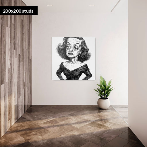 200*200studs, 160*160cm, 63*63inch