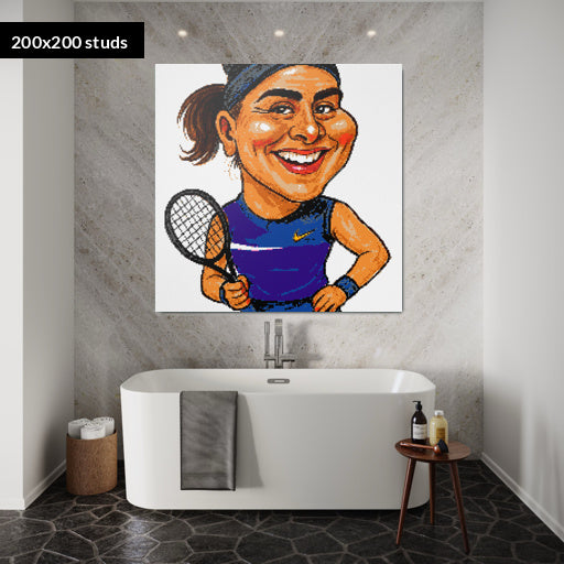 200*200studs, 160*160cm, 63*63inch