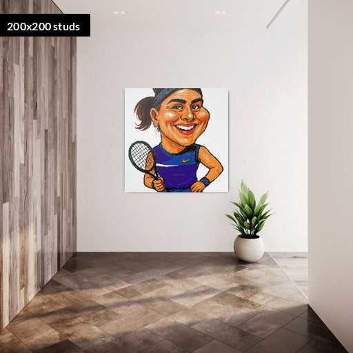 200*200studs, 160*160cm, 63*63inch