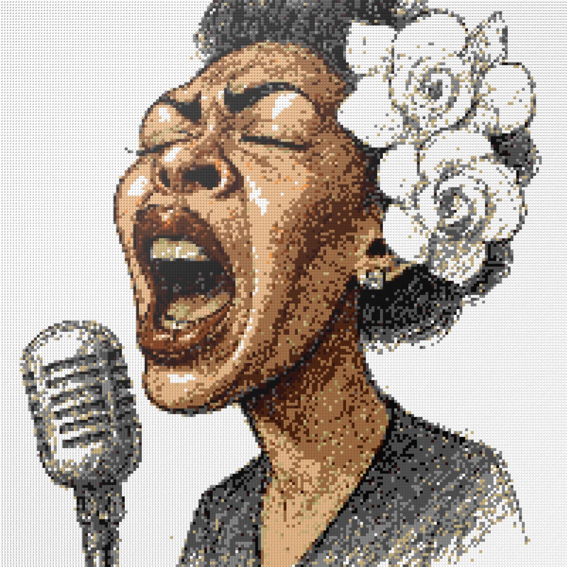 200*200studs, 160*160cm, 63*63inch