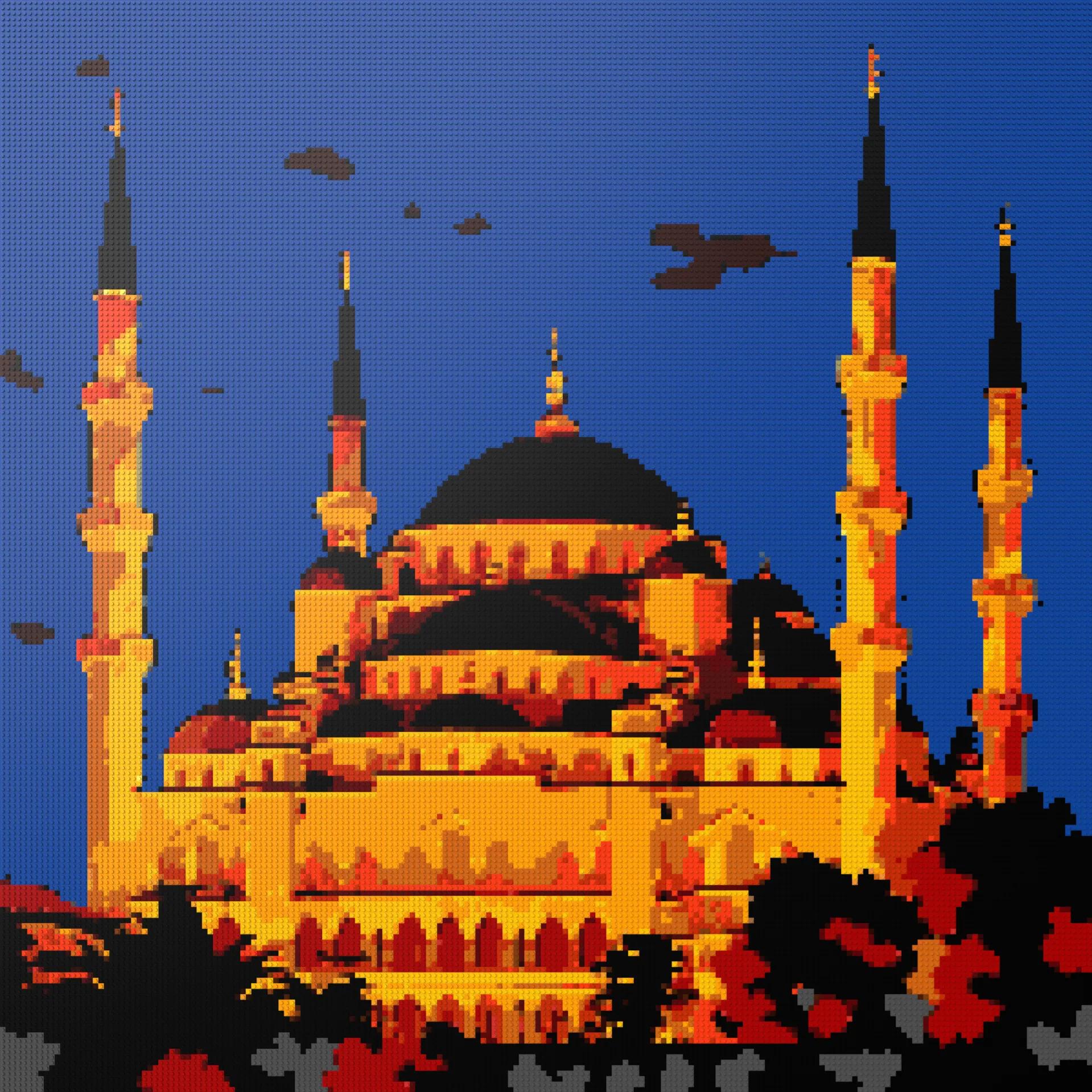 200*200studs, 160*160cm, 63*63inch