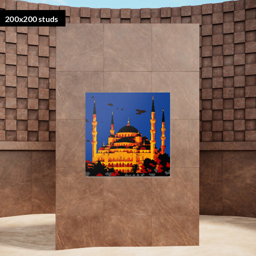200*200studs, 160*160cm, 63*63inch