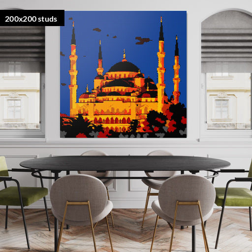 200*200studs, 160*160cm, 63*63inch