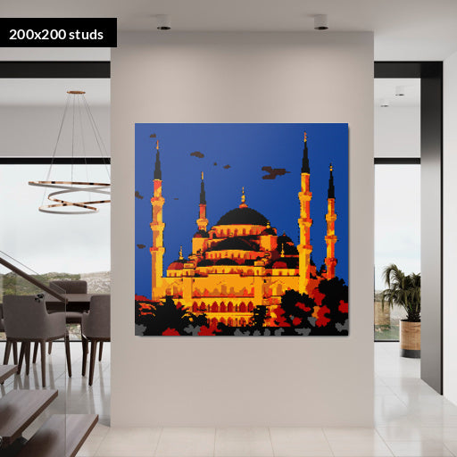 200*200studs, 160*160cm, 63*63inch