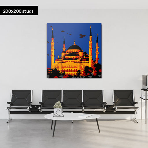 200*200studs, 160*160cm, 63*63inch