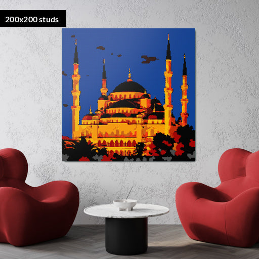 200*200studs, 160*160cm, 63*63inch
