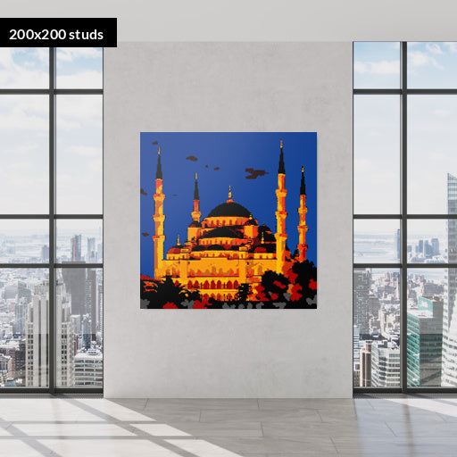 200*200studs, 160*160cm, 63*63inch