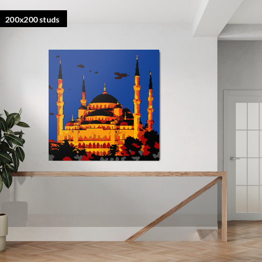 200*200studs, 160*160cm, 63*63inch